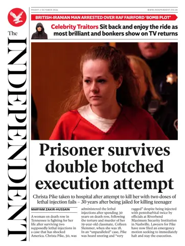 The Independent Daily Edition Newspaper