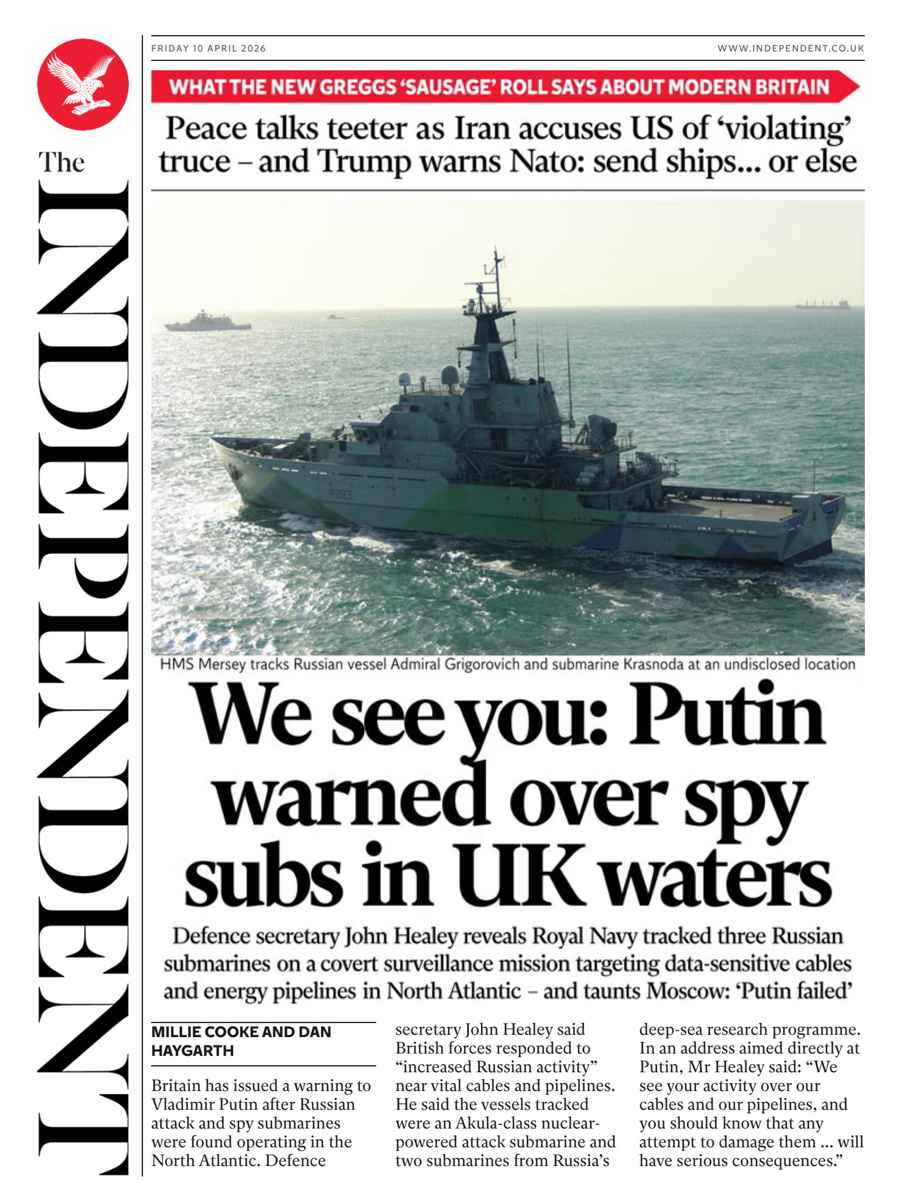 The Independent Daily Edition Newspaper