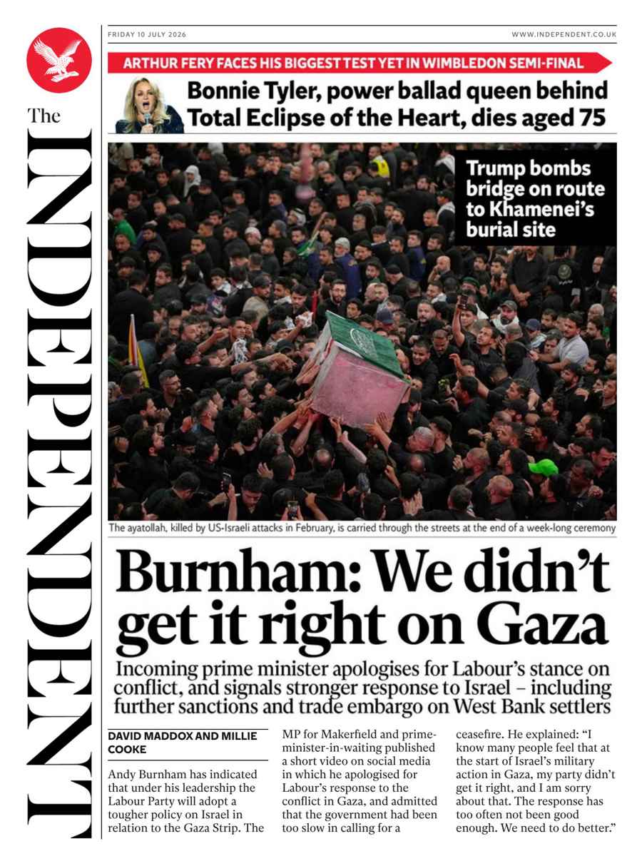 The Independent Daily Edition Newspaper