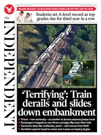 The Independent Daily Edition Newspaper 
                issue The Independent Daily Edition Newspaper