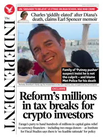 The Independent Daily Edition Newspaper 
                issue The Independent Daily Edition Newspaper