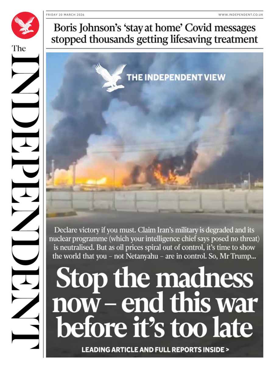 The Independent Daily Edition Newspaper