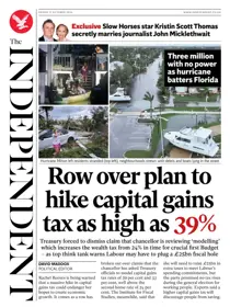 The Independent Daily Edition Newspaper Friday, October 11, 2024