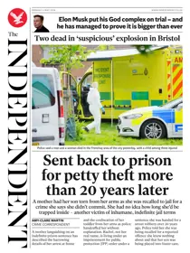 The Independent Daily Edition Newspaper 
                issue The Independent Daily Edition Newspaper