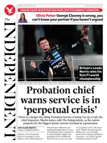 The Independent Daily Edition Newspaper 
                issue Monday, 08 December 2025