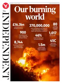 The Independent Daily Edition Newspaper 
                issue The Independent Daily Edition Newspaper