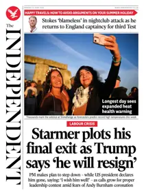The Independent Daily Edition Newspaper 
                issue The Independent Daily Edition Newspaper