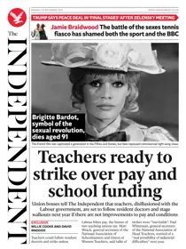 The Independent Daily Edition Newspaper 
                issue Monday, 29 December 2025