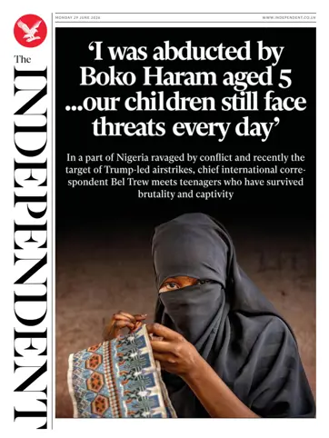The Independent Daily Edition Newspaper issue Monday, 29 June 2026