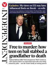 The Independent Daily Edition Newspaper 
                issue The Independent Daily Edition Newspaper