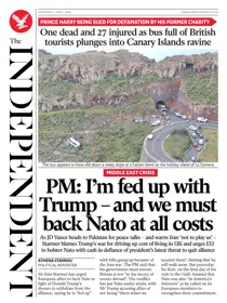 The Independent Daily Edition Newspaper 
                issue Saturday, 11 April 2026