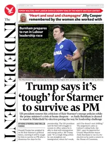 The Independent Daily Edition Newspaper issue Saturday, 16 May 2026