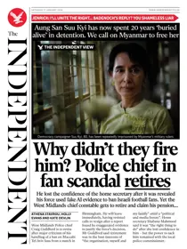 The Independent Daily Edition Newspaper 
                issue The Independent Daily Edition Newspaper