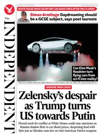 The Independent Daily Edition Newspaper 
                issue The Independent Daily Edition Newspaper