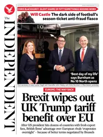 The Independent Daily Edition Newspaper 
                issue The Independent Daily Edition Newspaper