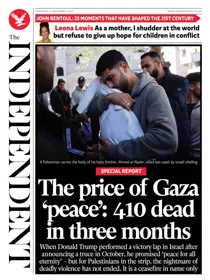 The Independent Daily Edition Newspaper 
                issue Saturday, 27 December 2025