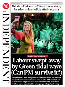 The Independent Daily Edition Newspaper 
                issue The Independent Daily Edition Newspaper