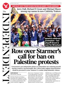 The Independent Daily Edition Newspaper 
                issue The Independent Daily Edition Newspaper