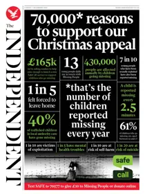 The Independent Daily Edition Newspaper 
                issue Sunday, 07 December 2025