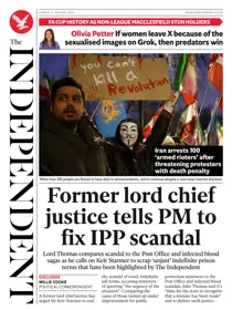 The Independent Daily Edition Newspaper 
                issue The Independent Daily Edition Newspaper