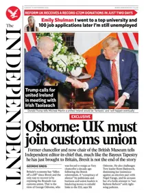 The Independent Daily Edition Newspaper 
                issue The Independent Daily Edition Newspaper