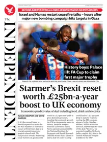 Sunday, 18 May 2025 
                issue Sunday, 18 May 2025