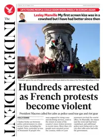 The Independent Daily Edition Newspaper 
                issue The Independent Daily Edition Newspaper