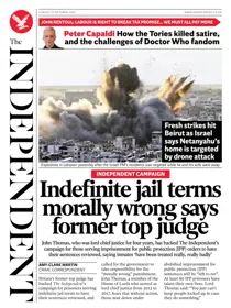 The Independent Daily Edition Newspaper 
                issue The Independent Daily Edition Newspaper
