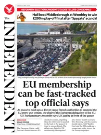 The Independent Daily Edition Newspaper 
                issue The Independent Daily Edition Newspaper