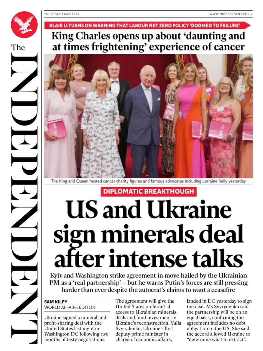 The Independent Daily Edition Newspaper