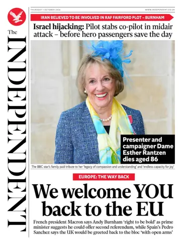 The Independent Daily Edition Newspaper