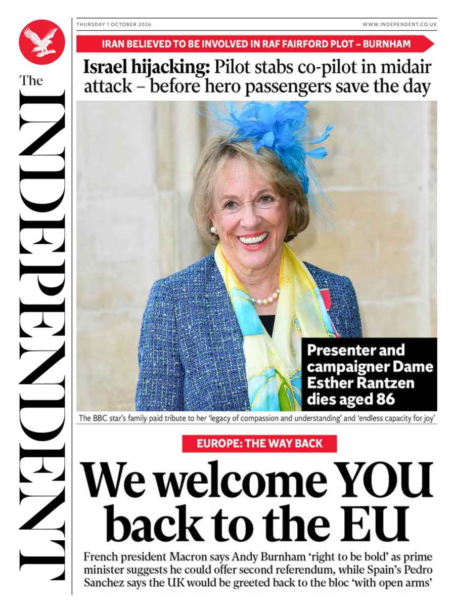 The Independent Daily Edition Newspaper