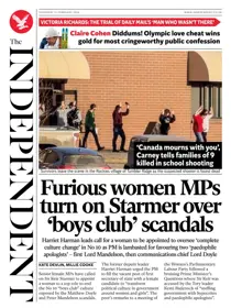 The Independent Daily Edition Newspaper 
                issue Thursday, 12 February 2026