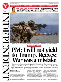 The Independent Daily Edition Newspaper 
                issue Thursday, 16 April 2026