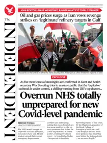 The Independent Daily Edition Newspaper 
                issue Thursday, 19 March 2026