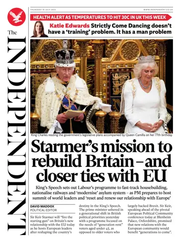 The Independent Daily Edition Newspaper Preview