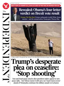 The Independent Daily Edition Newspaper 
                issue Tuesday, 09 June 2026