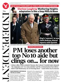 The Independent Daily Edition Newspaper 
                issue Tuesday, 10 February 2026