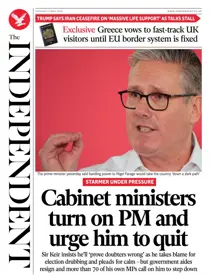 The Independent Daily Edition Newspaper 
                issue The Independent Daily Edition Newspaper