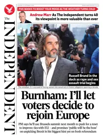 The Independent Daily Edition Newspaper 
                issue Tuesday, 13 October 2026