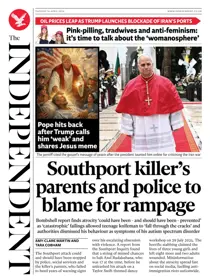 The Independent Daily Edition Newspaper 
                issue Tuesday, 14 April 2026
