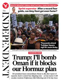 The Independent Daily Edition Newspaper 
                issue The Independent Daily Edition Newspaper