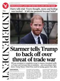 The Independent Daily Edition Newspaper 
                issue Tuesday, 20 January 2026