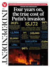 The Independent Daily Edition Newspaper issue 