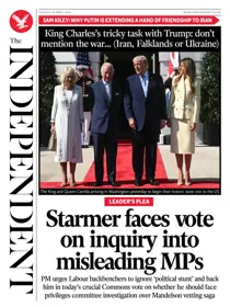 The Independent Daily Edition Newspaper 
                issue The Independent Daily Edition Newspaper