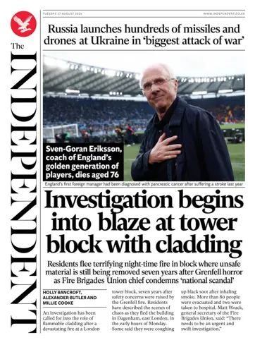 The Independent Daily Edition Newspaper Preview