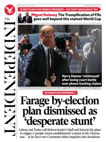 The Independent Daily Edition Newspaper 
                issue Wednesday, 08 July 2026