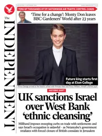 The Independent Daily Edition Newspaper 
                issue The Independent Daily Edition Newspaper
