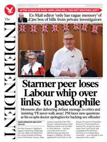 The Independent Daily Edition Newspaper issue Wednesday, 11 February 2026