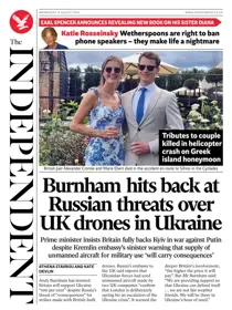 The Independent Daily Edition Newspaper 
                issue The Independent Daily Edition Newspaper